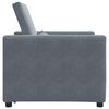 vidaXL Single Sofa Bed Reclining Dark gray 90 x 165 x 87 cm Velvet