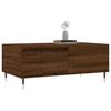 vidaXL Coffee Table Brown Oak Engineered wood, Metal Medium Coffee Table