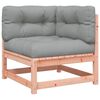 vidaXL Garden Sofa Set Grey Douglas Fir Wood Large Modular