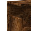 vidaXL Wall Cabinet Smoked Oak Engineered Wood Wall Cabinet Rectangular