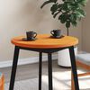 vidaXL Table Top Wax Brown Solid Pine Wood 24 in diameter Durable