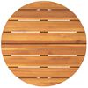 vidaXL Patio Side Table Round Ø21.7x23.6" Solid Wood Acacia