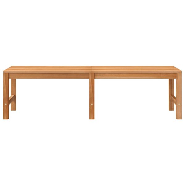vidaXL Bench Teak Solid Teak Wood 59.1 in long Durable Garden Bench