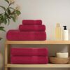 vidaXL Shower Towel Set of 2 Bordeaux 100% Cotton 27.6 x 55.1 in