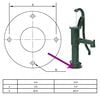 vidaXL Garden Hand Water Pump Cast Iron