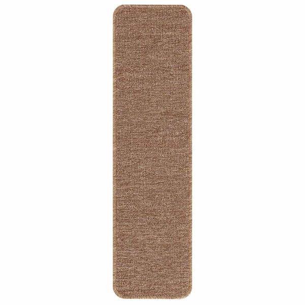 vidaXL Anti-slip Stair Mats Latex backing 15 pcs Yellow 75 x 20 cm PP