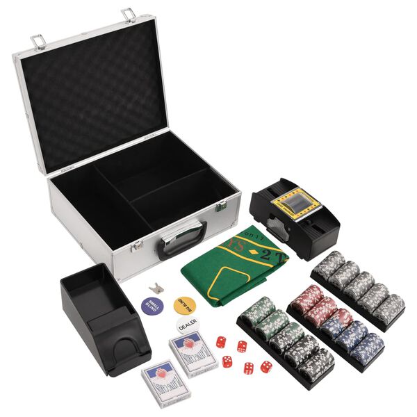 vidaXL Poker Chip Set 300 pcs 0.03 lb