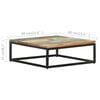 vidaXL Coffee Table Set of 2 Multicolor Reclaimed Wood Small