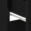 vidaXL Bedside Cabinet Black oak 40 x 35 x 65 cm Engineered wood