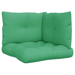 vidaXL Pallet Cushion Green 100% polyester Medium