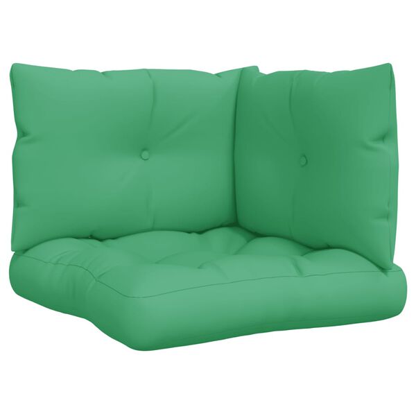 vidaXL Pallet Cushion Green 100% polyester Medium