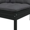 vidaXL Outdoor Corner Sofa Black, Anthracite