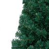 vidaXL Artificial Half Christmas Tree Green PVC, steel 47.2 inches height