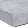 vidaXL Coffee Table Concrete gray Engineered wood 39.4 x 39.4 x 12.2 in