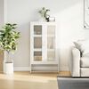 vidaXL Highboard White Cold-rolled steel Highboard Rectangular Modern