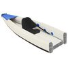 vidaXL Inflatable Kayak Blue 147.6x28.3x12.2" Polyester
