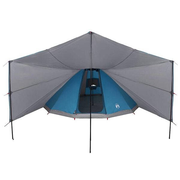 vidaXL Family Tipi Tent Folding Blue and Grey 510 x 690 x 330 cm