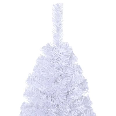 vidaXL Artificial Christmas Tree with Thick Branches White 5 ft PVC