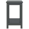 vidaXL Bedside Cabinet Dark Gray Solid Pinewood Small Storage
