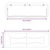 vidaXL Headboard Cushion White