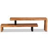 vidaXL TV Stand Unique natural wood grain Solid Acacia Wood Medium