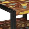 vidaXL Coffee Table Multicolor Solid reclaimed wood, iron 19.7x19.7x15 in