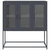 vidaXL Sideboard Anthracite Cold-rolled Steel 39.6x15.4x42.1 in