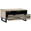 vidaXL Coffee Table Beige and Black 31.50 x 21.26 x 15.75 in