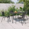 vidaXL Garden Table Anthracite Steel (e-coated and powder coated)