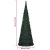 vidaXL Pop-up Christmas Tree Green PVC Tall Collapsible