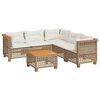 vidaXL Garden Sofa Set Beige