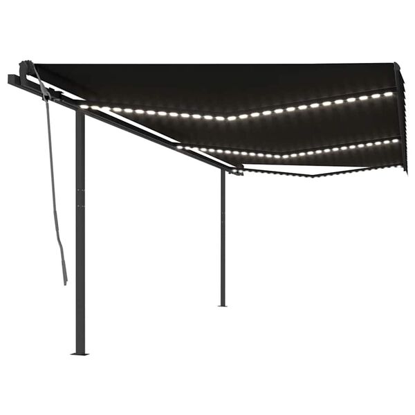 vidaXL Retractable Awning Anthracite