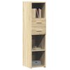 vidaXL Highboard Sonoma Oak Engineered Wood Tall Modern Storage Unit