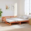 vidaXL Daybed With Trundles Wax brown Solid pine wood 35.4x78.7 in