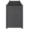 vidaXL Garden Planter Grey Solid pinewood Large Durable Garden Planter