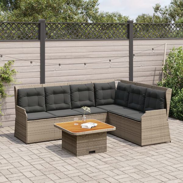 vidaXL Garden Lounge Set Grey