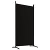 vidaXL 6-Panel Room Divider Black 204.7"x70.9" Fabric
