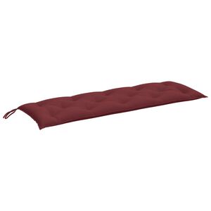 vidaXL Garden Bench Cushion Melange wine red 100% polyester
