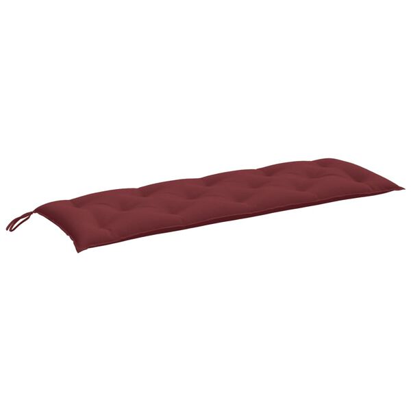 vidaXL Garden Bench Cushion Melange wine red 100% polyester
