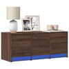 vidaXL TV Cabinet Brown Oak Engineered Wood Medium TV Cabinet