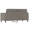 vidaXL 2-seater Sofa Light Gray Velvet (100% polyester), Metal, Plywood