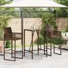 vidaXL Outdoor Bar Table Brown and Black