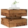 vidaXL Coffee Table Old wood Engineered wood 19.7x19.7x15.7 in Lights
