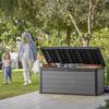 Keter Outdoor Storage Box Gray Polypropylene Large Storage
