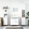 vidaXL Bathroom Furniture Set White Engineered wood, iron Medium