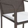 vidaXL Garden Dining Set Brown