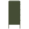 vidaXL Sideboard Olive Green Steel Medium Sideboard Rectangular