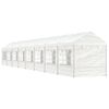 vidaXL Gazebo with Roof White 58.5'x7.5'x8.8' Polyethylene