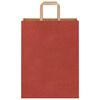 vidaXL Paper Bags 50 pcs with Handles Red 26x12x35 cm