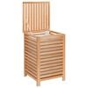 vidaXL Laundry Basket 17.7x17.7x25.6" Solid Wood Walnut